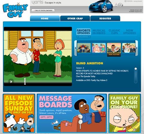 Family Guy Website