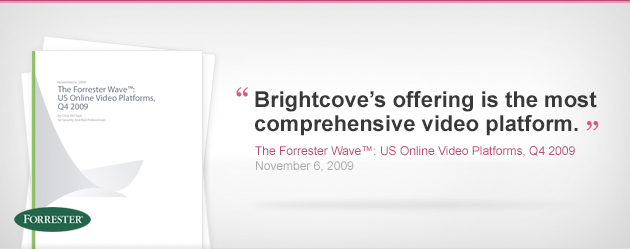 Forrester Wave Report - Online Video Platforms