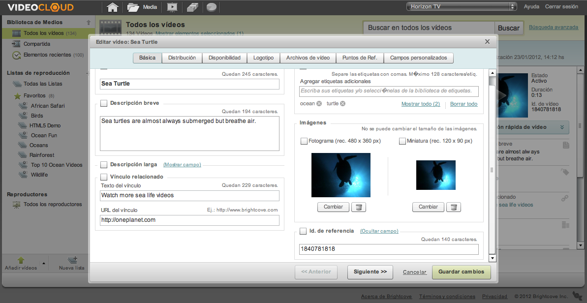 Gesti&oacute;n de contenidos: captura de pantalla 3