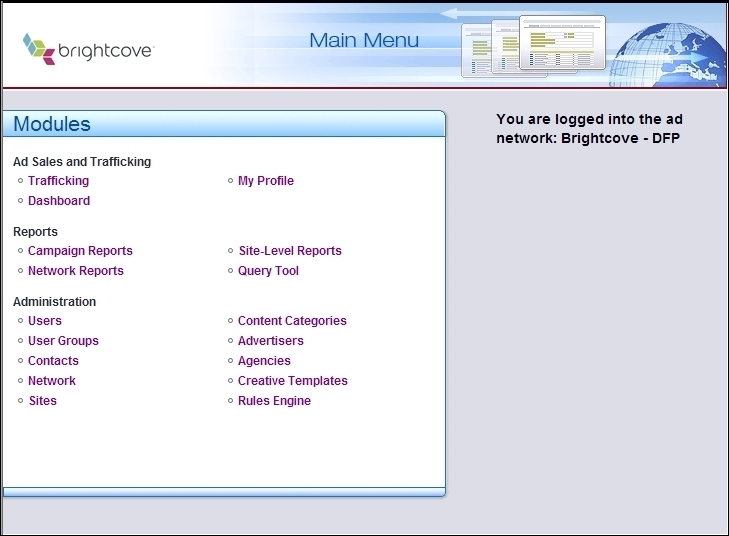 DFP Main Menu