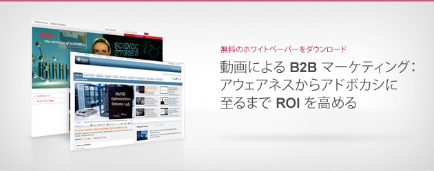 動画による B2B マーケティング