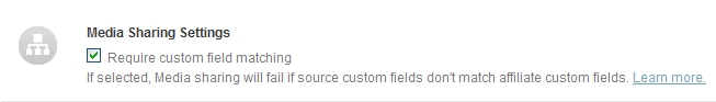 Require custom field matching