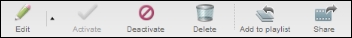 Share button in the toolbar