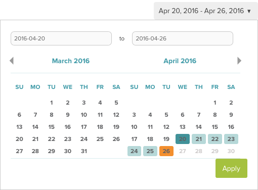 date selector