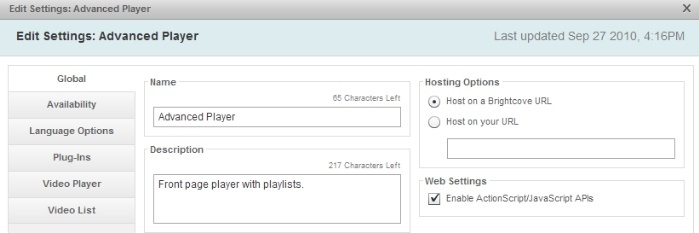 Editar la configuraci&oacute;n de los reproductores