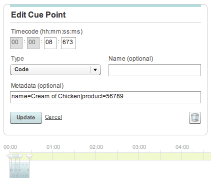 Adding cue points
