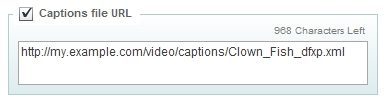 Set the Captions file path