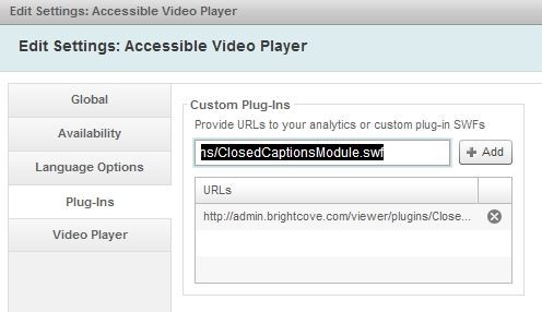 Setting the plug-in URL