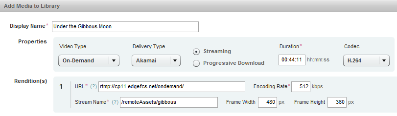 Adding remote assets