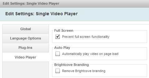 Prevent full screen