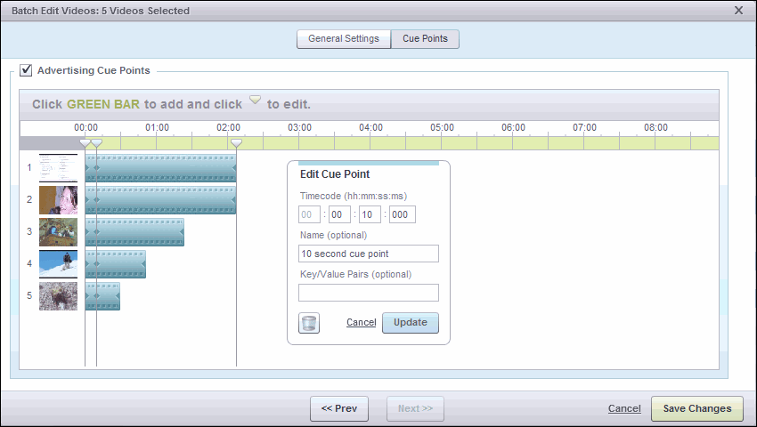 Deleting Cue Points