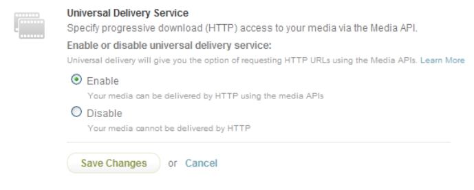 Enabling HTTP delivery