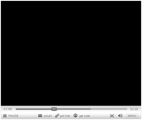The Video Player has a minimum size of 180x176 The controls and menu do not