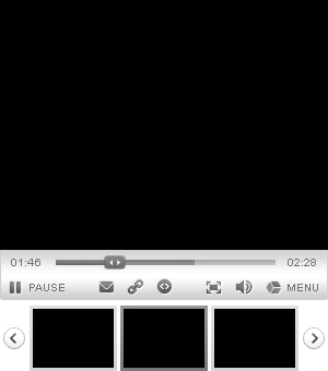 Audio Video Media Player Interface Element PSD UI