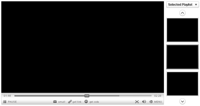 Audio Video Media Player Interface Element PSD UI