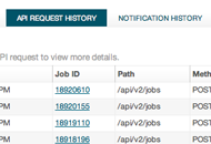 how it works request history