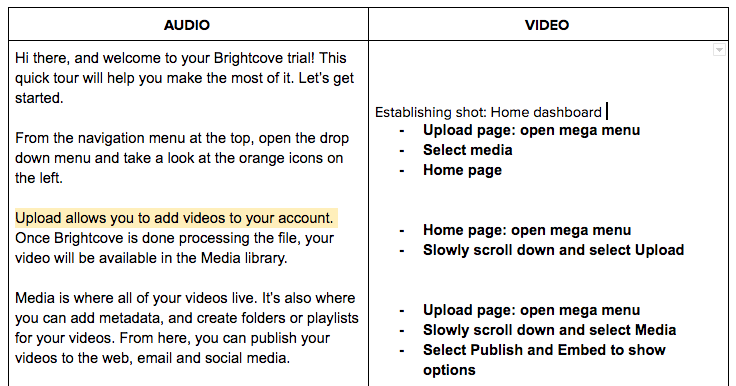 How To Write A Video Script Brightcove