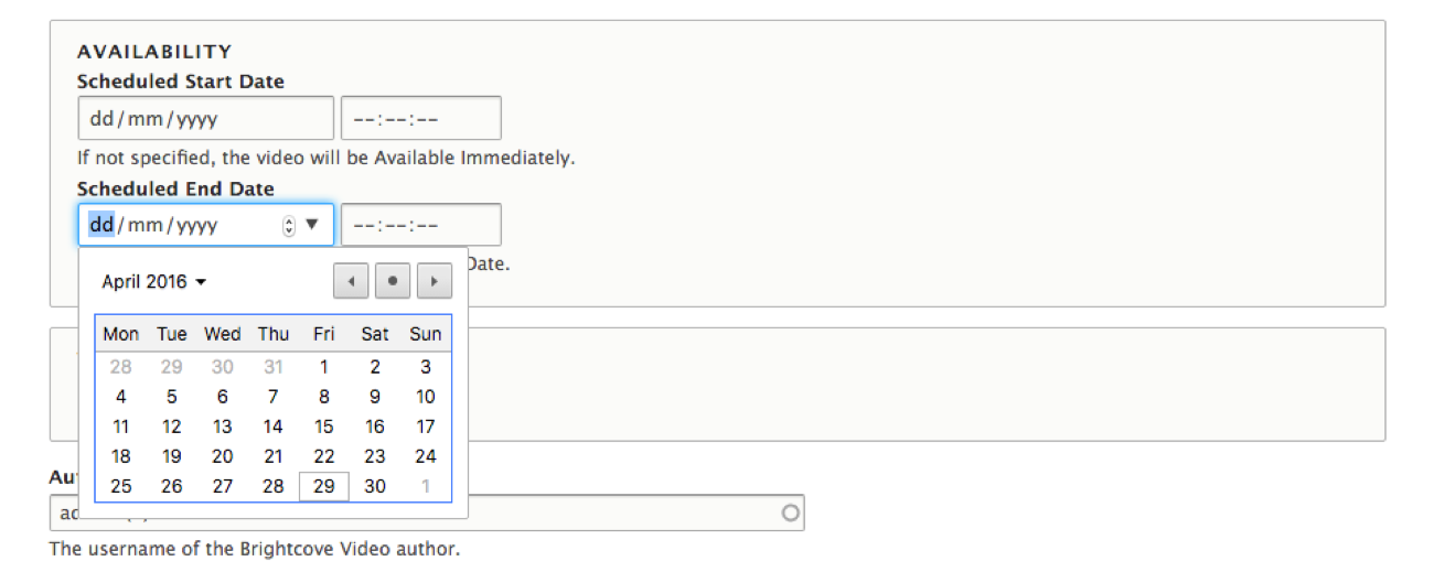 Scheduling the Drupal Video Upload Watch Times