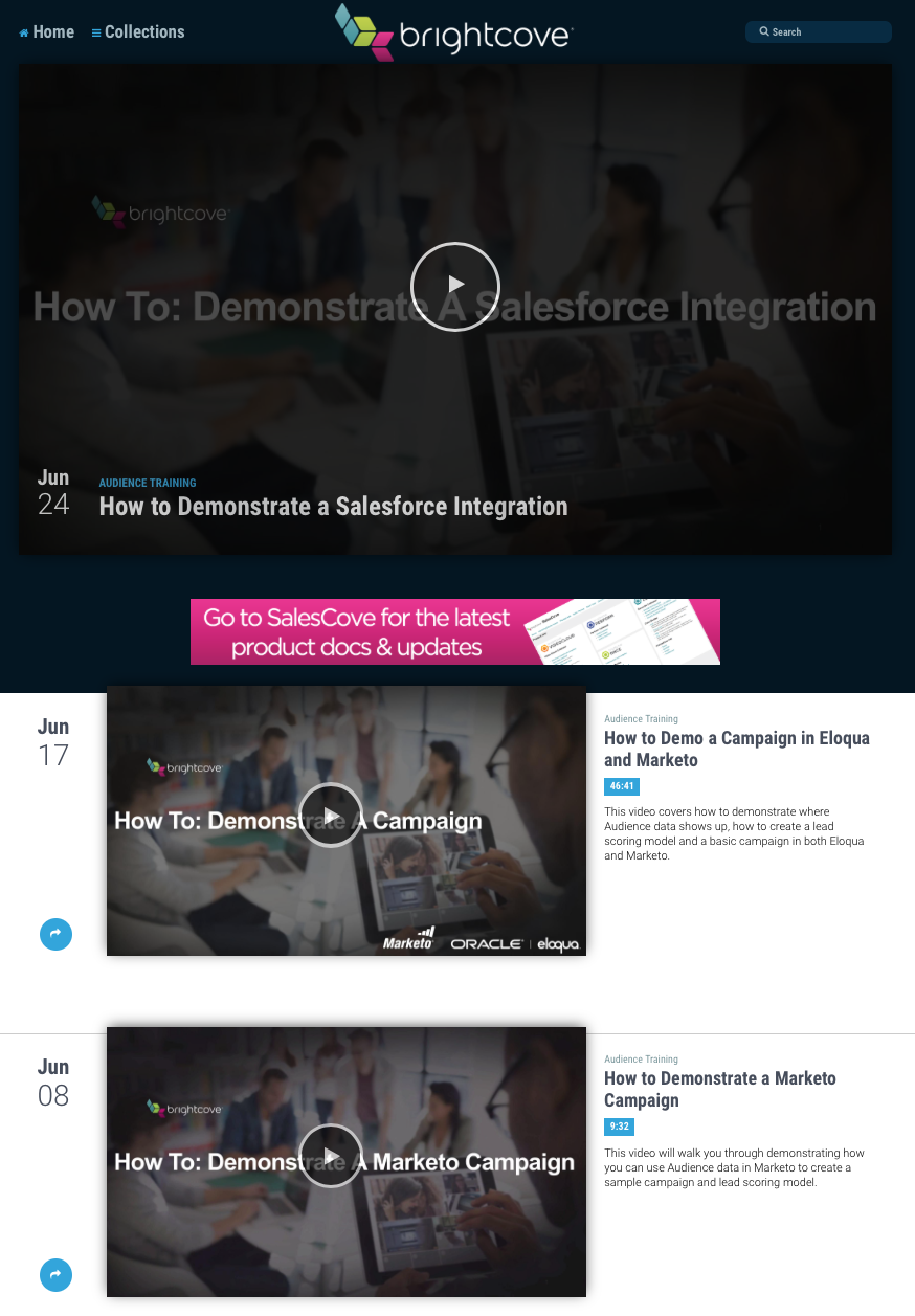 Video Hub for Internal Employee Product Education