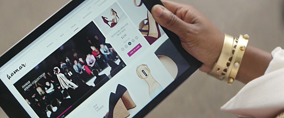 Fashion Company Mobile Homepage with Video