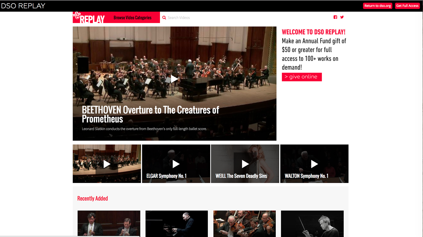 Detroit Symphony Orchestra video gallery