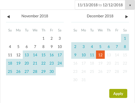 date selector